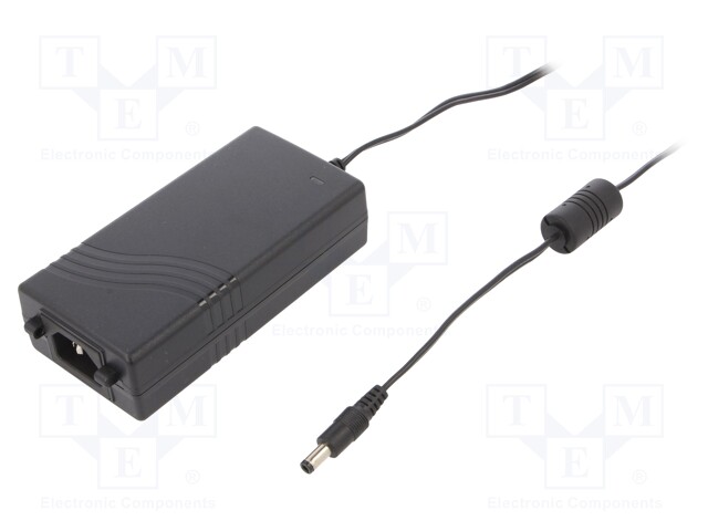 Power supply: switched-mode; 24VDC; 2.7A; Out: 5,5/2,5; 65W; 0÷60°C