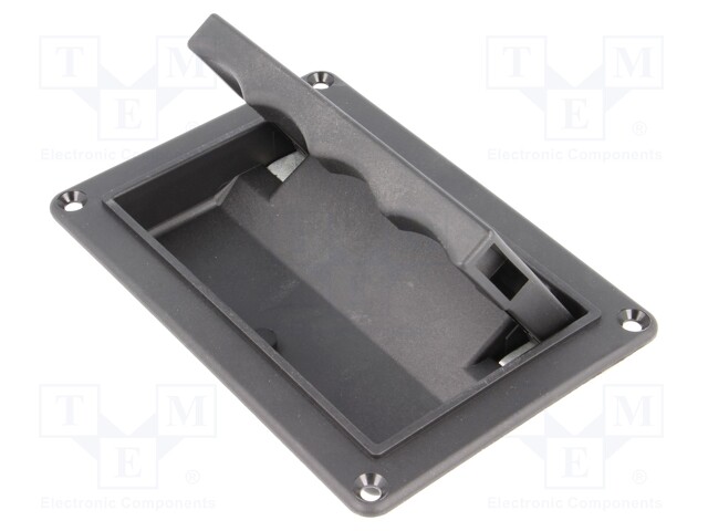 Handle; Mat: polyamide; black; H: 20mm; L: 130mm; W: 91mm