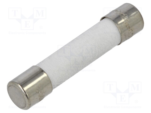 Fuse: fuse; 3A; 250VAC; ceramic; 6.3x32mm; brass; nickel plated