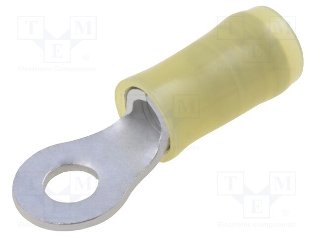 Ring terminal; M4; Ø: 4.17mm; 3÷6mm2; crimped; for cable; insulated