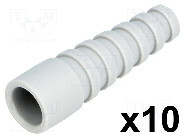 Strain relief; RG58; grey; Application: BNC plugs; 10pcs.