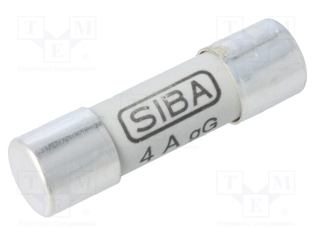 Fuse: fuse; gG; 4A; 500VAC; ceramic,cylindrical,industrial