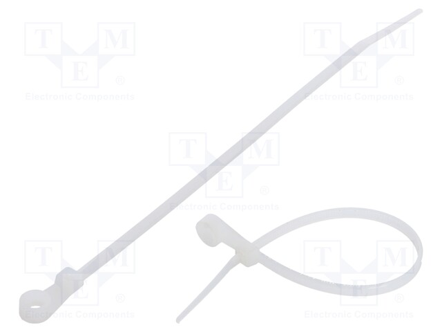 Cable tie; with a hole for screw mounting; L: 170mm; W: 3.6mm