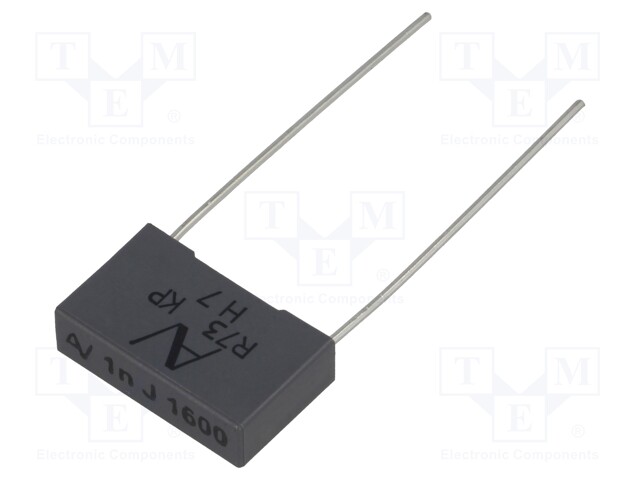 Capacitor: polypropylene; 1nF; 15mm; ±5%; 18x5x11mm; -55÷105°C