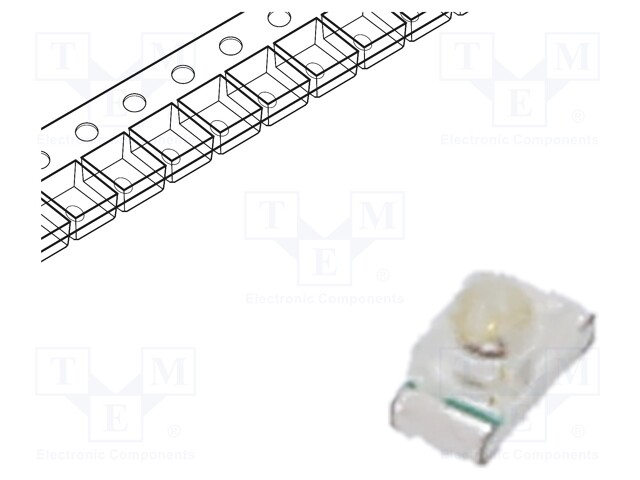 LED; SMD; 0603; red; 200÷400mcd; 1.6x0.8x0.95mm; 35°; 1.6÷2.4V; 20mA