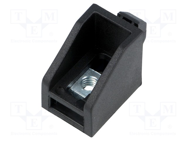 Holder; for profiles,glass mounting; Width of the groove: 8mm