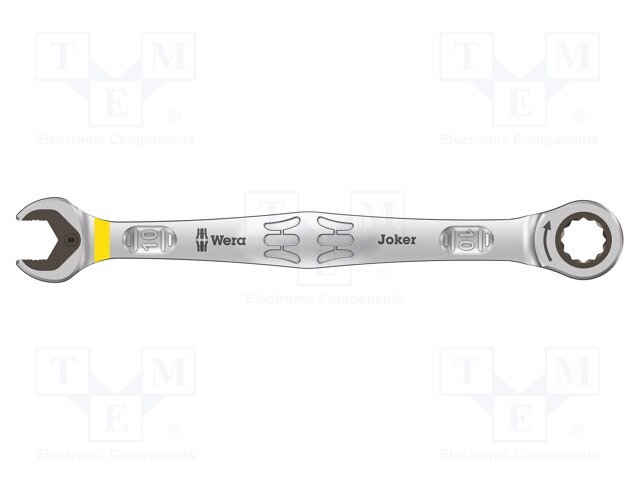 Key; combination spanner,with ratchet; 10mm; Overall len: 159mm