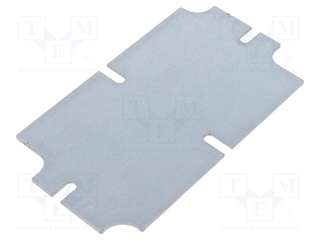 Mounting plate; steel; W: 64.1mm; L: 114.1mm; Thk: 1.5mm; ZP1257537