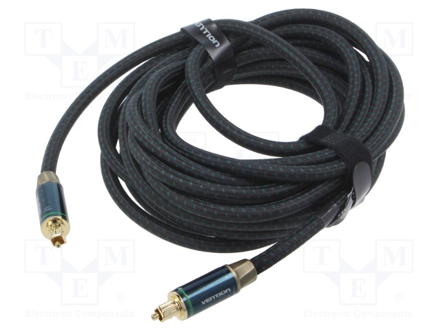 Cable; Toslink plug,both sides; 1.5m; Plating: gold-plated; black