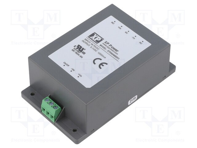 DC/DC Converter, Chassis Mount, ITE, 1 Output, 60 W, 5.1 V, 12 A