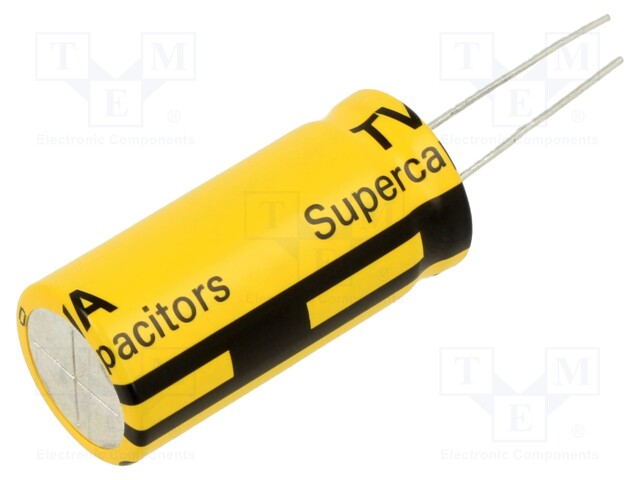 Supercapacitor; THT; 60F; 3VDC; -10÷30%; Body dim: Ø18.5x42mm; 13mΩ