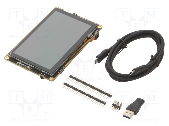 Display: TFT; 5"; 800x480; Controller: embedded inside MCU