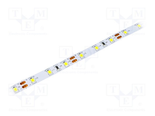 LED tape; white cold; LED/m: 60; SMD; 2835; 12V; W: 10mm; 120°; L: 1m