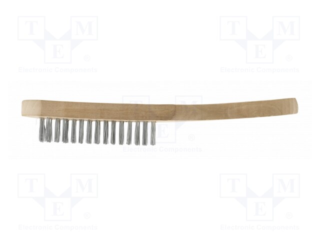 Brush; wire; steel; wood; 290mm; Number of rows: 4