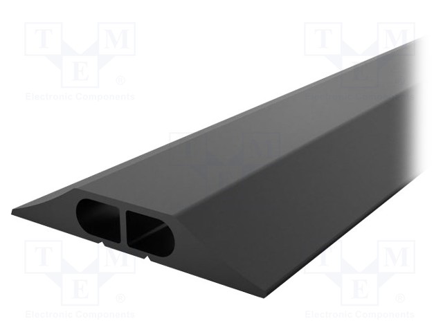 Cable protector; Width: 83mm; L: 9m; Mat: PVC; H: 14mm; Colour: black