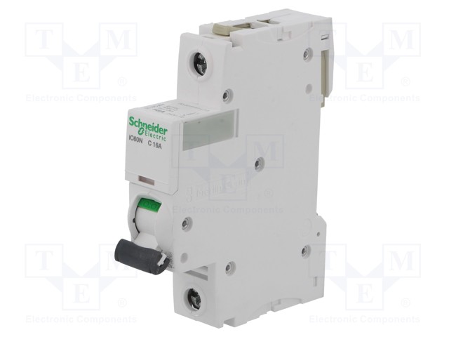 Circuit breaker; 230VAC; Inom: 16A; Poles: 1; DIN; Charact: C; 6kA