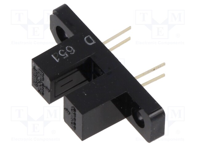 Sensor: photoelectric; through-beam (with slot); Mounting: PCB