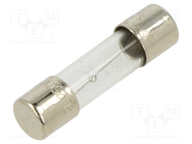 Fuse: fuse; time-lag; 2A; 250VAC; cylindrical,glass; 5x20mm; brass