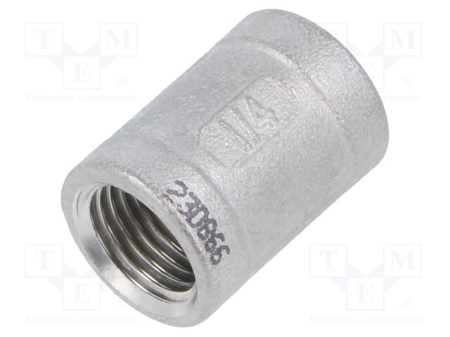 Muff; threaded,straight; max.10bar; 24mm; Thread: G 1/4" internal