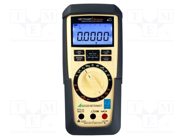 Digital multimeter; IR; LCD 4,5 digit (19999),bargraph; 2x/s