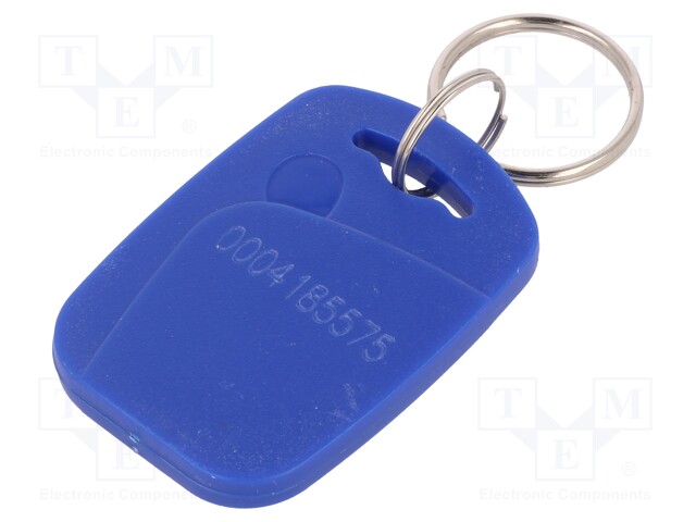 RFID pendant; blue; 100÷150kHz; Mat: plastic; 64bit; 6g