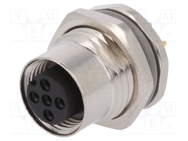 Socket; M12; PIN: 5; female; A code-DeviceNet / CANopen; THT; IP67