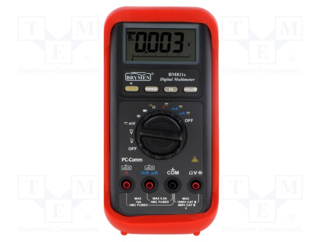 Digital multimeter; LCD (5000); Bargraph: 52segm.60x/s; 5x/s