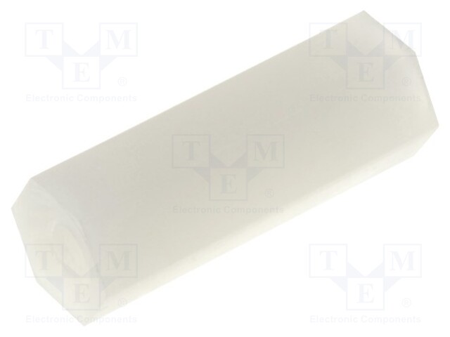 Screwed spacer sleeve; hexagonal; polyamide; M2; L: 13mm