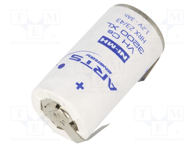 Re-battery: Ni-MH; SubC; 1.2V; 3000mAh; Leads: soldering lugs