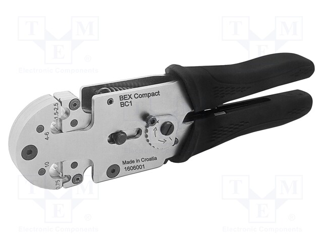 Tool: for crimping; non-insulated terminals; 16AWG÷8AWG; 198mm