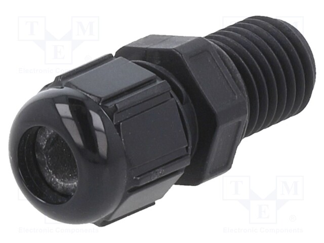 Cable gland; M12; 1.5; IP68; Mat: polycarbonate; black