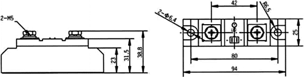 Relay: solid state; Ucntrl: 4÷32VDC; 80A; 44÷480VAC; Series: SSR-R