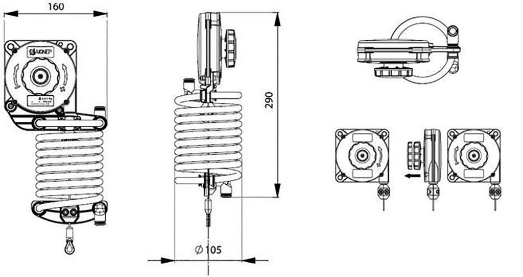 Balancer; max.10bar; Flowmatik; -20÷80°C; Wire dia: 10mm; 2÷3kg