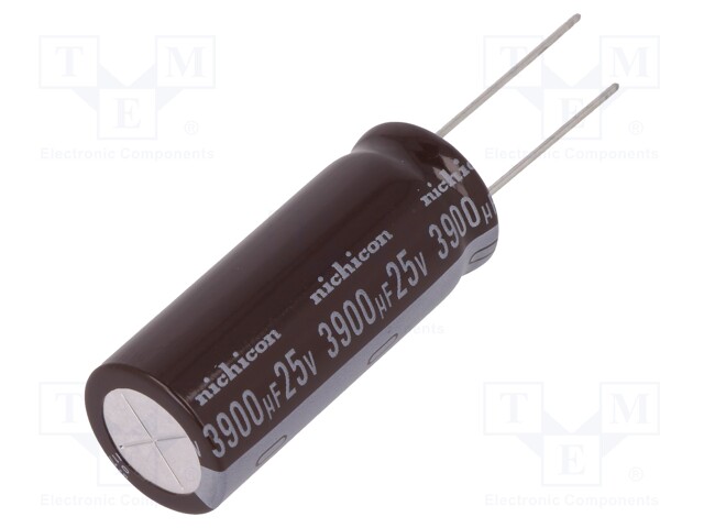 Capacitor: electrolytic; low impedance; THT; 3900uF; 25VDC; ±20%