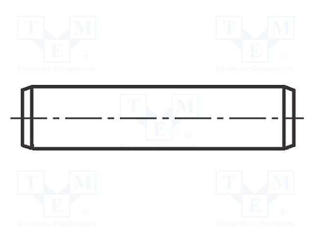 Cylindrical stud; steel; BN: 1208; Ø: 2mm; L: 4mm