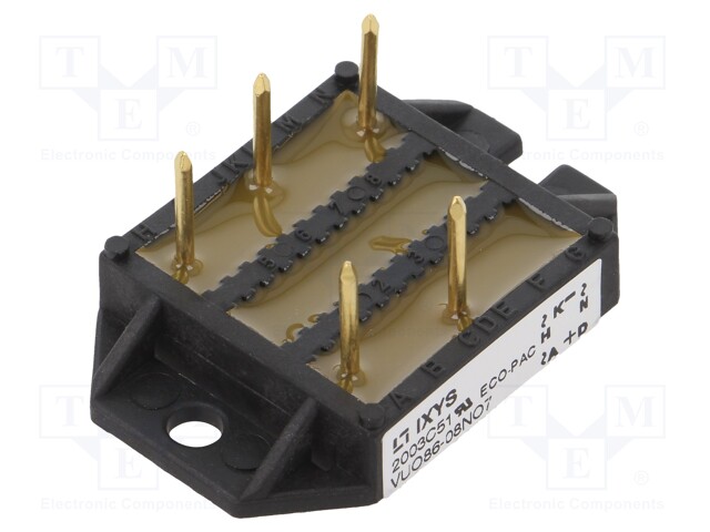 Three-phase bridge rectifier; Urmax: 800V; If: 90A; Ifsm: 550A