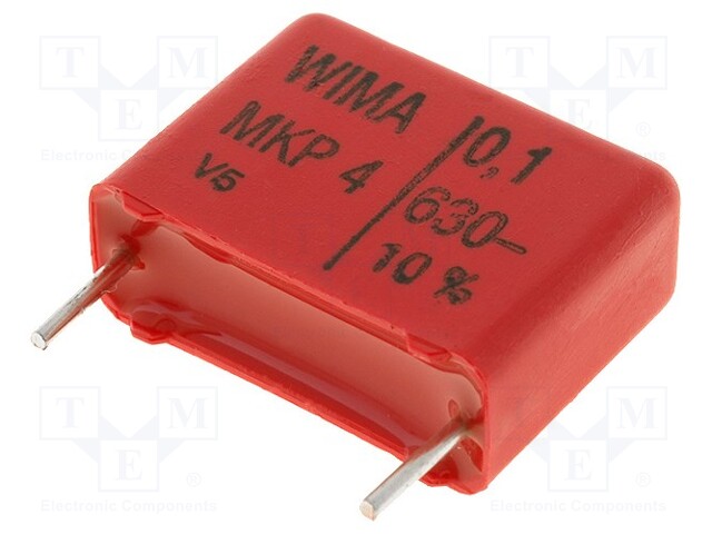 Capacitor: polypropylene; 100nF; 15mm; ±10%; 7x14x18mm; -55÷100°C