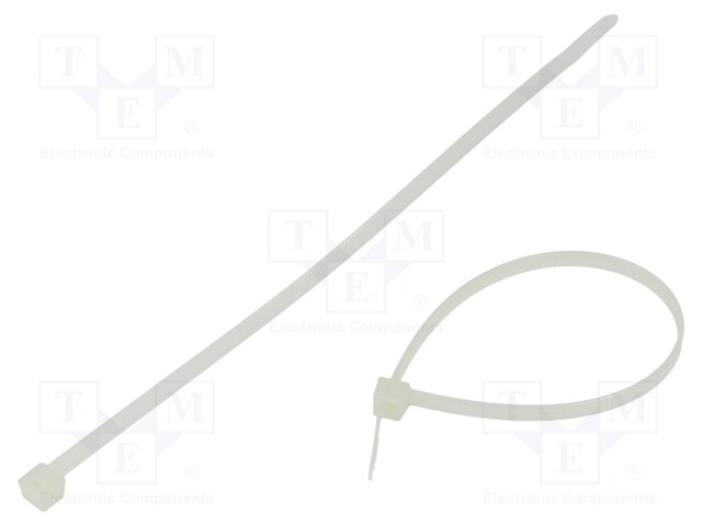 Cable tie; L: 210mm; W: 4.7mm; polyamide; 355N; natural; Ømax: 55mm