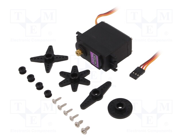 Motor: servo; 4.8÷6VDC; standard; analogue; 55g; 41x20x43mm; metal