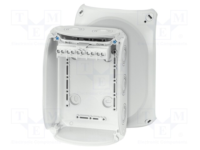 Enclosure: junction box; X: 130mm; Y: 180mm; Z: 77mm; IP66,IP67; grey