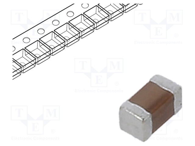 Ferrite: bead; Imp.@ 100MHz: 600Ω; SMD; 200mA; 0402; R: 850mΩ