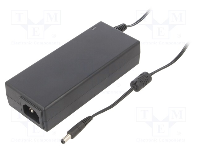 Power supply: switched-mode; 24VDC; 5A; Out: 5,5/2,5; 120W; desktop