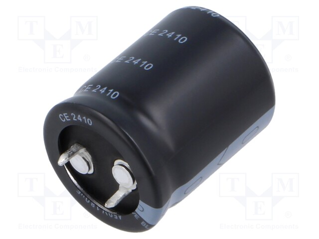 Capacitor: electrolytic; SNAP-IN; 180uF; 450VDC; Ø22x50mm; ±20%