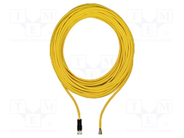 Connection lead; M12; PIN: 8; straight; 10m; plug