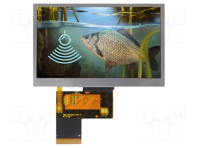 Display: TFT; 4.3"; 480x272; Illumin: LED; Dim: 105.5x67.2x2.95mm