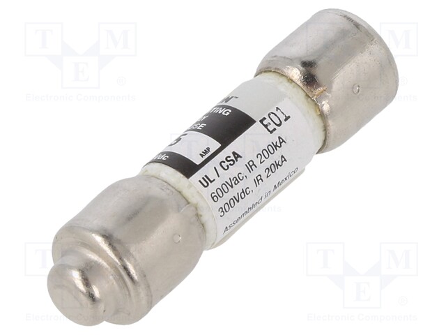 Fuse: fuse; time-lag; 15A; 600VAC; ceramic,cylindrical,industrial