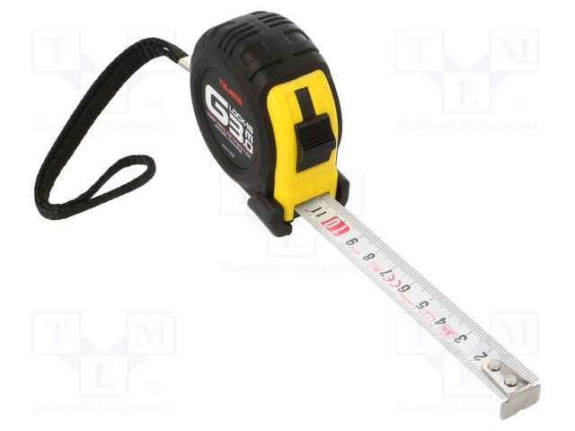 Measuring tape; L: 3m; Width: 16mm; Enclos.mat: ABS; Class: II