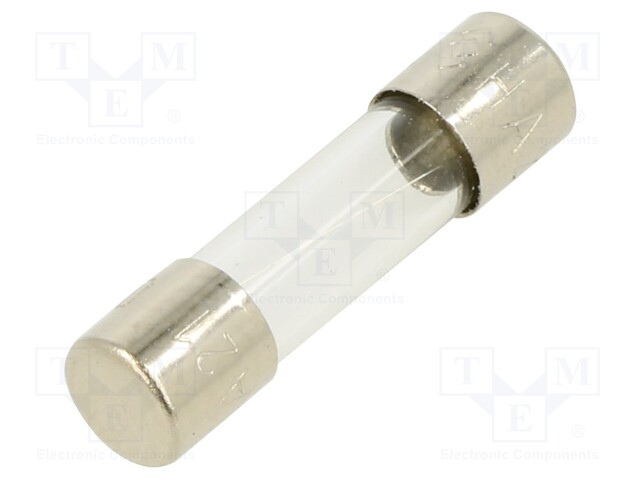 Fuse: fuse; quick blow; 800mA; 220VAC; cylindrical,glass; 5x20mm