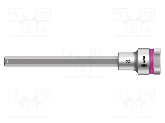 Key; Hex-Plus hexagon keys,socket spanner; HEX 8mm; 1/2"; 140mm