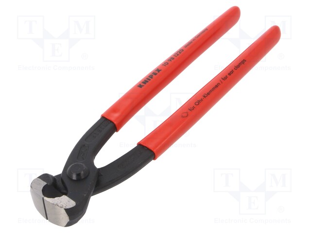 Pliers; end,for ear clamp,stainless steel ties; 220mm